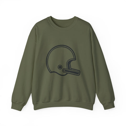 Customizable Football Helmet - Heavy Blend™ Crewneck Sweatshirt Sweatshirt - YinzerShop