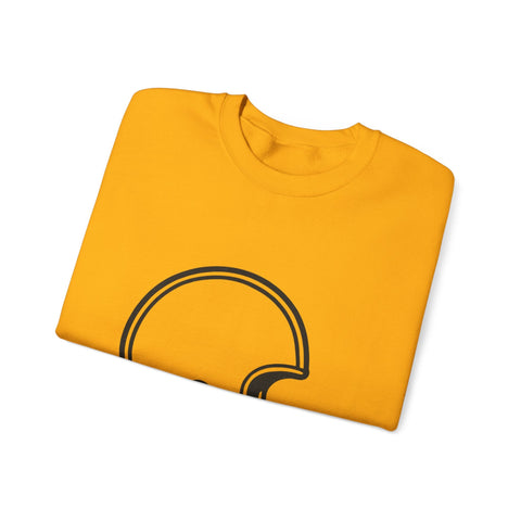 Customizable Football Helmet - Heavy Blend™ Crewneck Sweatshirt Sweatshirt - YinzerShop