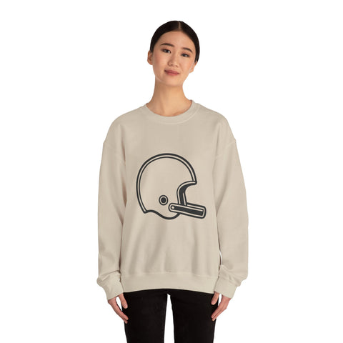 Customizable Football Helmet - Heavy Blend™ Crewneck Sweatshirt Sweatshirt - YinzerShop