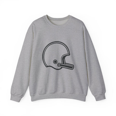 Customizable Football Helmet - Heavy Blend™ Crewneck Sweatshirt Sweatshirt - YinzerShop