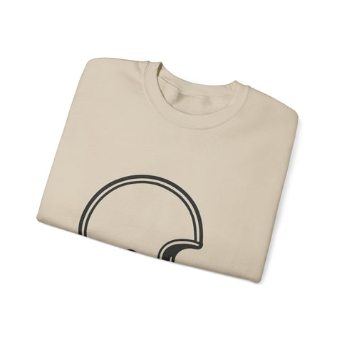 Customizable Football Helmet - Heavy Blend™ Crewneck Sweatshirt Sweatshirt - YinzerShop