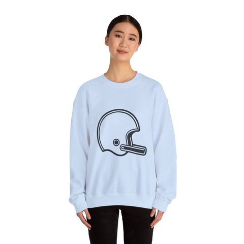 Customizable Football Helmet - Heavy Blend™ Crewneck Sweatshirt Sweatshirt - YinzerShop