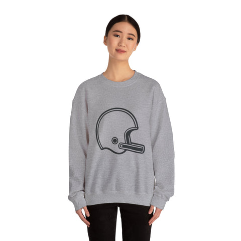 Customizable Football Helmet - Heavy Blend™ Crewneck Sweatshirt Sweatshirt - YinzerShop