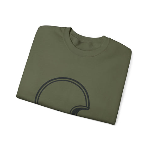 Customizable Football Helmet - Heavy Blend™ Crewneck Sweatshirt Sweatshirt - YinzerShop