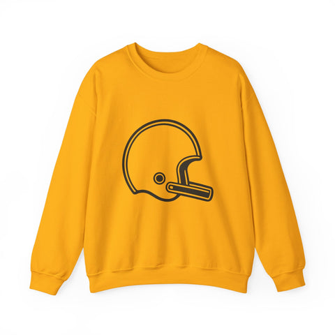 Customizable Football Helmet - Heavy Blend™ Crewneck Sweatshirt Sweatshirt - YinzerShop