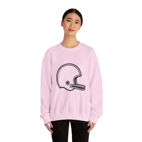 Customizable Football Helmet - Heavy Blend™ Crewneck Sweatshirt Sweatshirt - YinzerShop