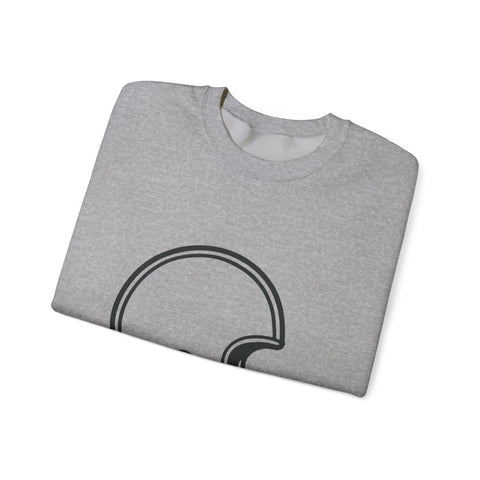 Customizable Football Helmet - Heavy Blend™ Crewneck Sweatshirt Sweatshirt - YinzerShop