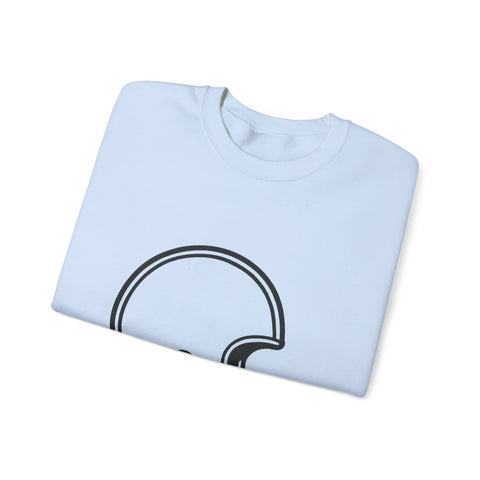 Customizable Football Helmet - Heavy Blend™ Crewneck Sweatshirt Sweatshirt - YinzerShop