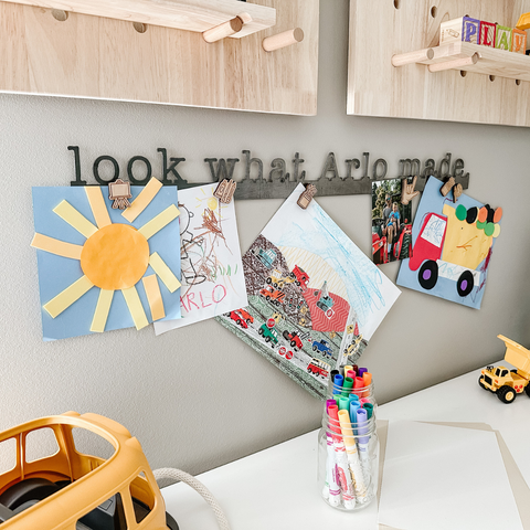 Magnetic Display Bar - Custom Name Sign Steel Magnetic Strip | Personalized Wall Decor
