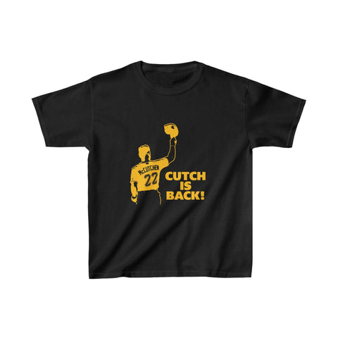 Cutch is Back Kids Heavy Cotton™ Tee Kids clothes Printify XS Black 