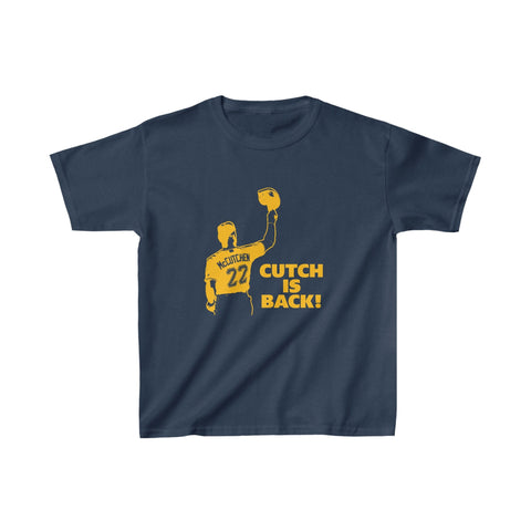 Cutch is Back Kids Heavy Cotton™ Tee Kids clothes Printify XS Navy 