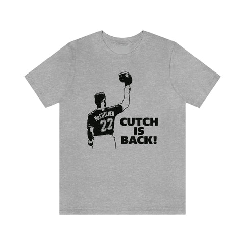 Cutch Is Back! T-Shirt Short Sleeve Tee T-Shirt Printify Athletic Heather S 