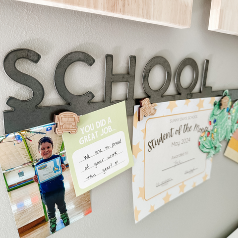 'School' Magnetic Bar Wall Decor
