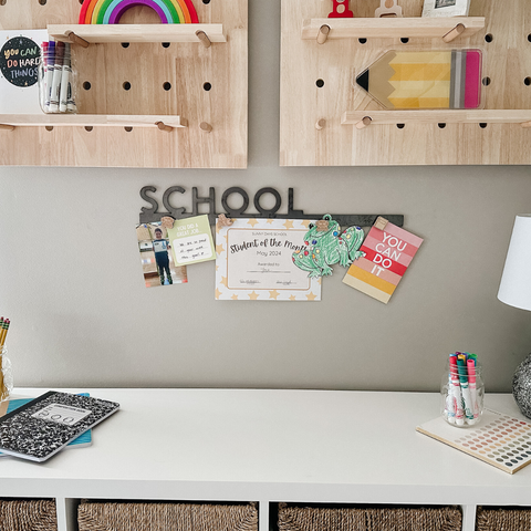 'School' Magnetic Bar Wall Decor