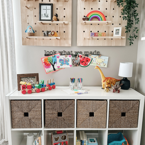 'Look What We Made' Magnetic Bar (typewriter font)