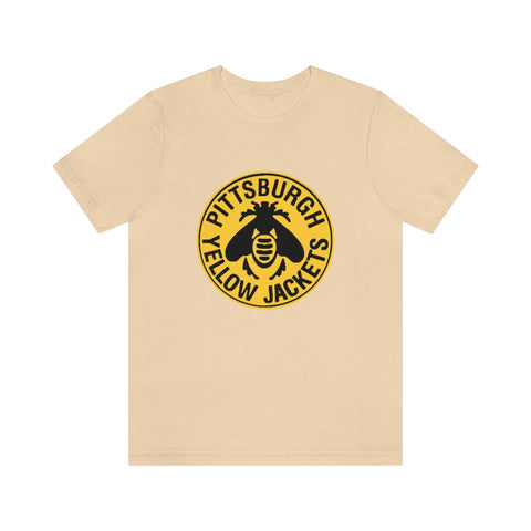 Pittsburgh Yellow Jackets T-Shirt (Premium Lightweight) T-Shirt Vintage Ice Hockey Soft Cream S 