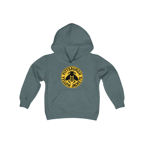 Pittsburgh Yellow Jackets Hoodie (Youth)  Vintage Ice Hockey   