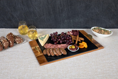 Pittsburgh Steelers - Covina Acacia and Slate Serving Tray  Picnic Time Family of Brands   