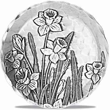 Daffodil Coaster - Handcrafted Coasters by Wendell August Forge | Floral Table Coaster - YinzerShop