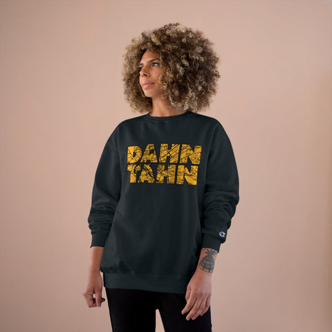 Dahntahn Map - Champion Crewneck Sweatshirt Sweatshirt - YinzerShop
