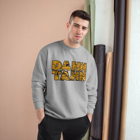 Dahntahn Map - Champion Crewneck Sweatshirt Sweatshirt - YinzerShop