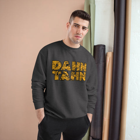 Dahntahn Map - Champion Crewneck Sweatshirt Sweatshirt - YinzerShop