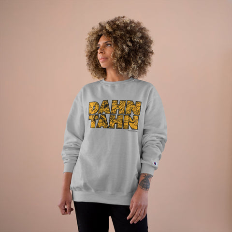 Dahntahn Map - Champion Crewneck Sweatshirt Sweatshirt - YinzerShop