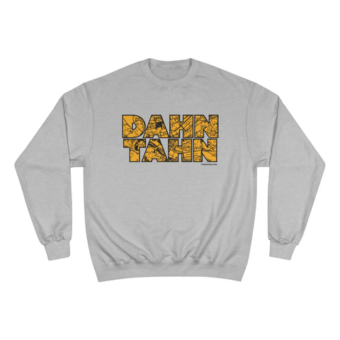 Dahntahn Map - Champion Crewneck Sweatshirt Sweatshirt - YinzerShop