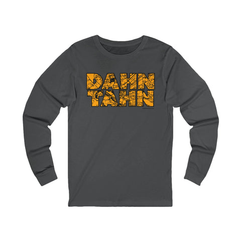 Dahntahn Map - Long Sleeve Tee Long Sleeve Shirt - YinzerShop