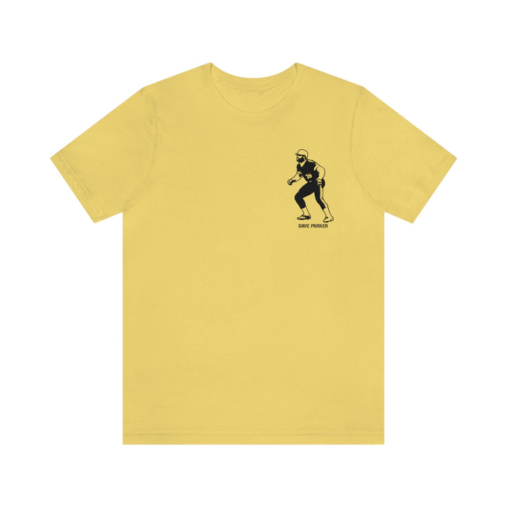 Dave Parker Legend T-Shirt - Back-Printed Graphic Tee T-Shirt Printify Yellow S 