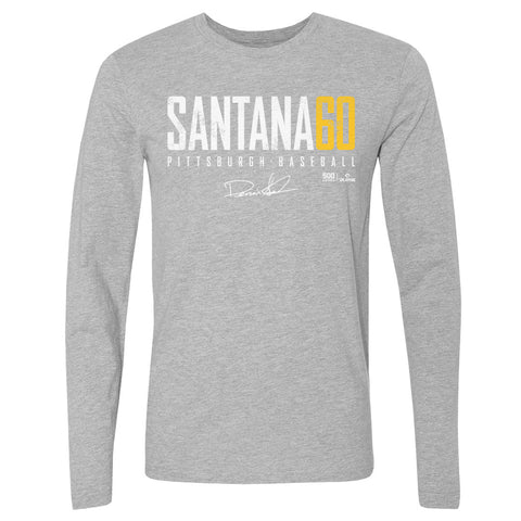 Dennis Santana Crewneck Long Sleeve T-Shirt - Lightweight Cotton Shirt, Athletic Style Men's Long Sleeve T-Shirt - YinzerShop