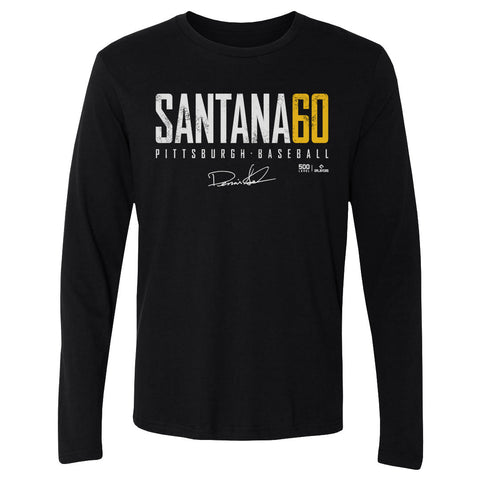 Dennis Santana Crewneck Long Sleeve T-Shirt - Lightweight Cotton Shirt, Athletic Style Men's Long Sleeve T-Shirt - YinzerShop