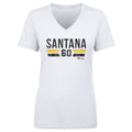 Dennis Santana T-Shirt – Pittsburgh Fan Shirt | V-Neck Lightweight Cotton Tee Women's V-Neck T-Shirt - YinzerShop