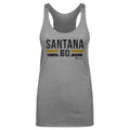 Dennis Santana Tank Top – Slim Fit Tri Color Lightweight Polyester Cotton Blend Tee Women's Tank Top - YinzerShop