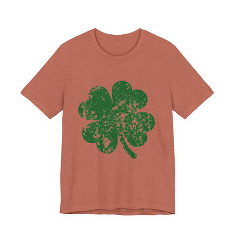 Distressed Irish Clover - Unisex Jersey Short Sleeve Tee T-Shirt - YinzerShop