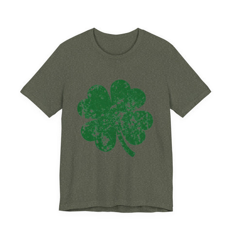 Distressed Irish Clover - Unisex Jersey Short Sleeve Tee T-Shirt - YinzerShop