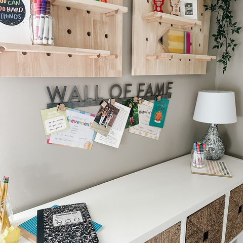 'Wall of Fame' Magnetic Bar (sans serif font)