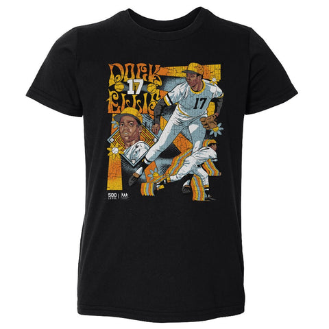Dock Ellis Psychedelic Kids T-Shirt – Cotton Short Sleeve Crewneck Tee Kids Toddler T-Shirt - YinzerShop