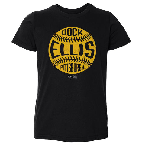 Dock Ellis Vintage Baseball T-Shirt – Kids Crewneck Tee | Soft Cotton Pittsburgh Shirt Kids Toddler T-Shirt - YinzerShop