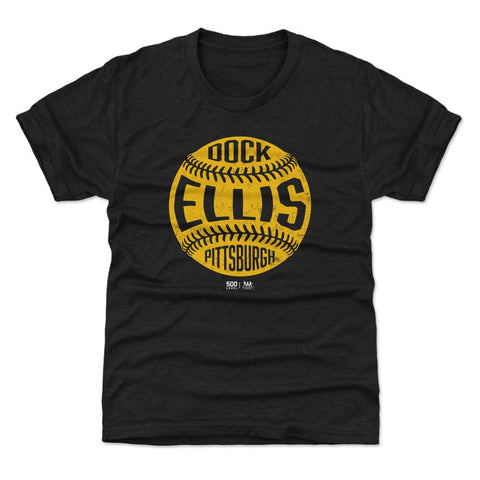 Dock Ellis Vintage Baseball T-Shirt - Kids Pittsburgh Cotton Polyester Tee Kids T-Shirt - YinzerShop