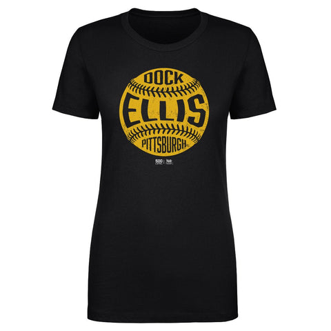 Dock Ellis Vintage Baseball T-Shirt – Slim Fit Pittsburgh Cotton Tee Women's T-Shirt - YinzerShop