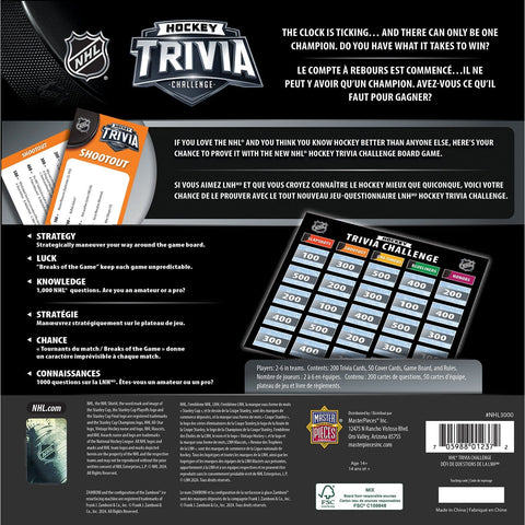 NHL Hockey Trivia Challenge - Competitive Board Game for Hockey Fans