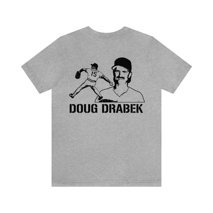 Doug Drabek Legend T-Shirt - Back-Printed Graphic Tee T-Shirt Printify   
