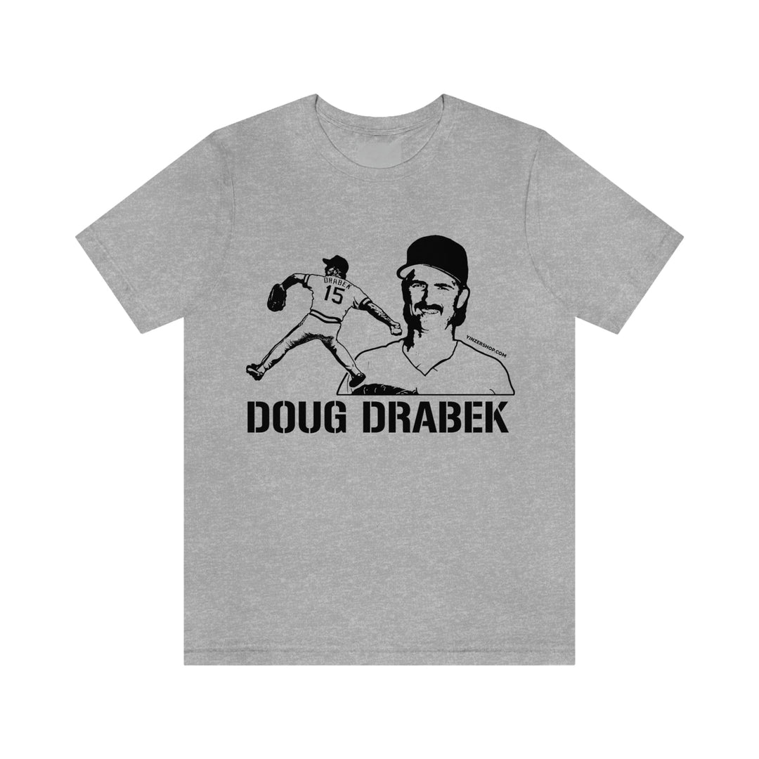 Doug Drabek Legend T-Shirt Short Sleeve Tee T-Shirt Printify Athletic Heather S 