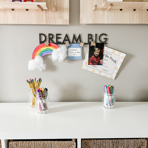 'Dream Big' Bar Wall Decor