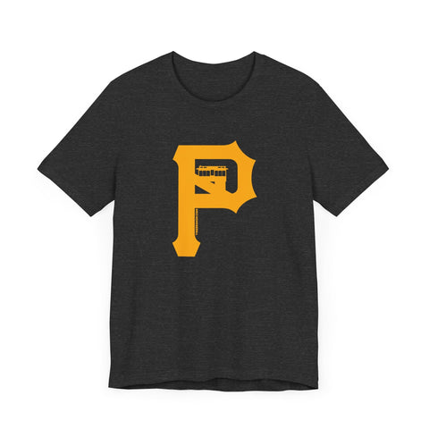 Duquesne Incline - P for Pittsburgh Series - Short Sleeve Shirt T-Shirt - YinzerShop