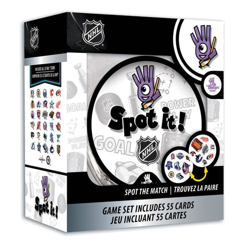 NHL Spot It Game - Licensed Hockey Card Matching Challenge for Family Fun