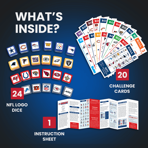NFL Fanzy Dice Game - Fast Paced Family Dice Game for Two to Four Players