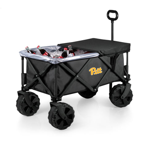 Pittsburgh Panthers - Adventure Wagon Elite All-Terrain Portable Utility Wagon Utility Wagon Picnic Time Family of Brands Gray  