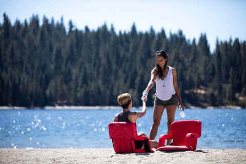 Ohio State Buckeyes - Ventura Portable Reclining Stadium Seat  Picnic Time Family of Brands   